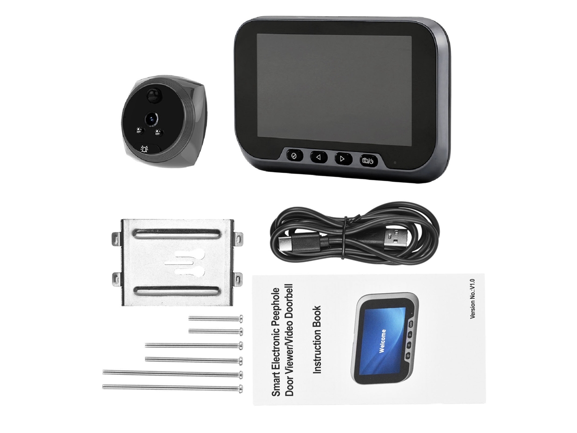 Câmera Olho de Boi 4.5" 2mp 1080p com Bateria 3800mah
