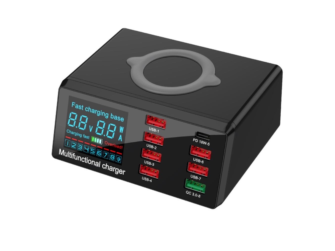 Carregador EOOCOO (carregamento Rápido Usb com 8 Portas)