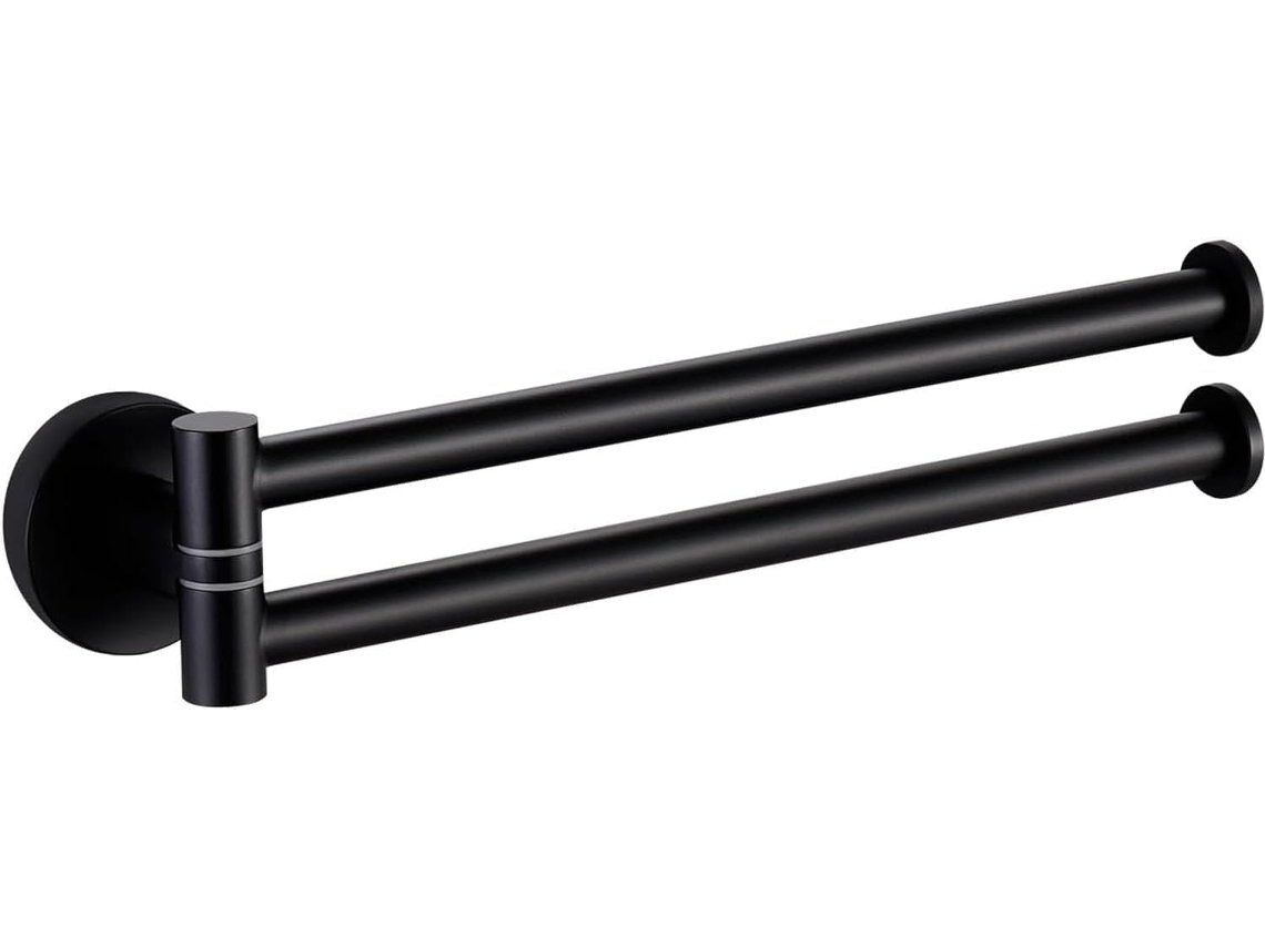 Suporte Giratório Para Toalhas De Cozinha, 23cm 9 Polegadas, Com Duas Hastes, Para Montagem Na Parede, Em Aço Inoxidável