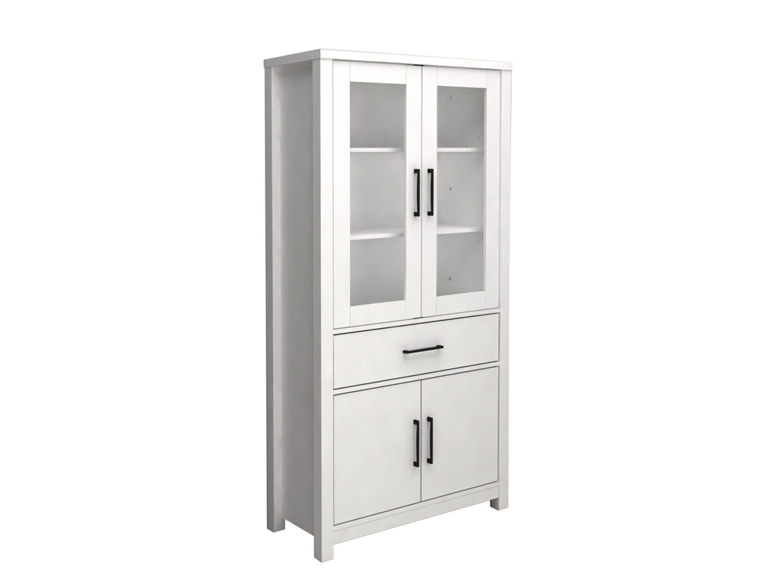 Vitrine Armario 4 Portas Dn Branco 180X90Cm