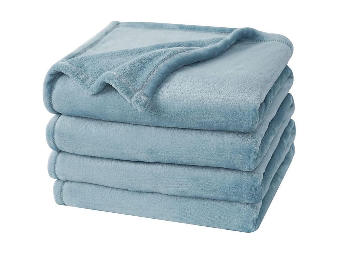 manta de Fleece Ultra Macia Tamanho Duplo 150x200cm Sem Desfiamento Sem Pilhas 280gsm