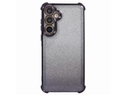 Capa De Tpu Com Estampa De Coração E Glitter Para Samsung Galaxy S24