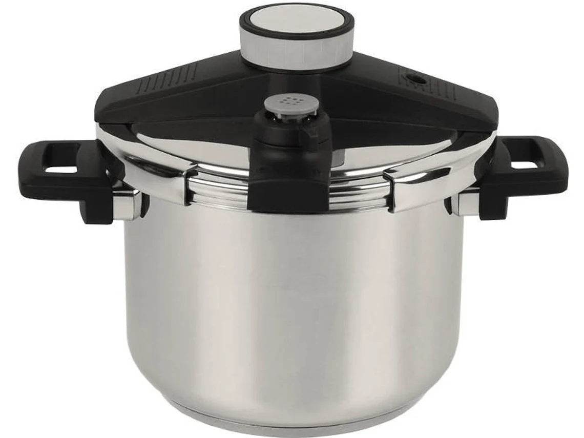 Panela De Pressão 6l Inox Indução Modelo Queen Cofan
