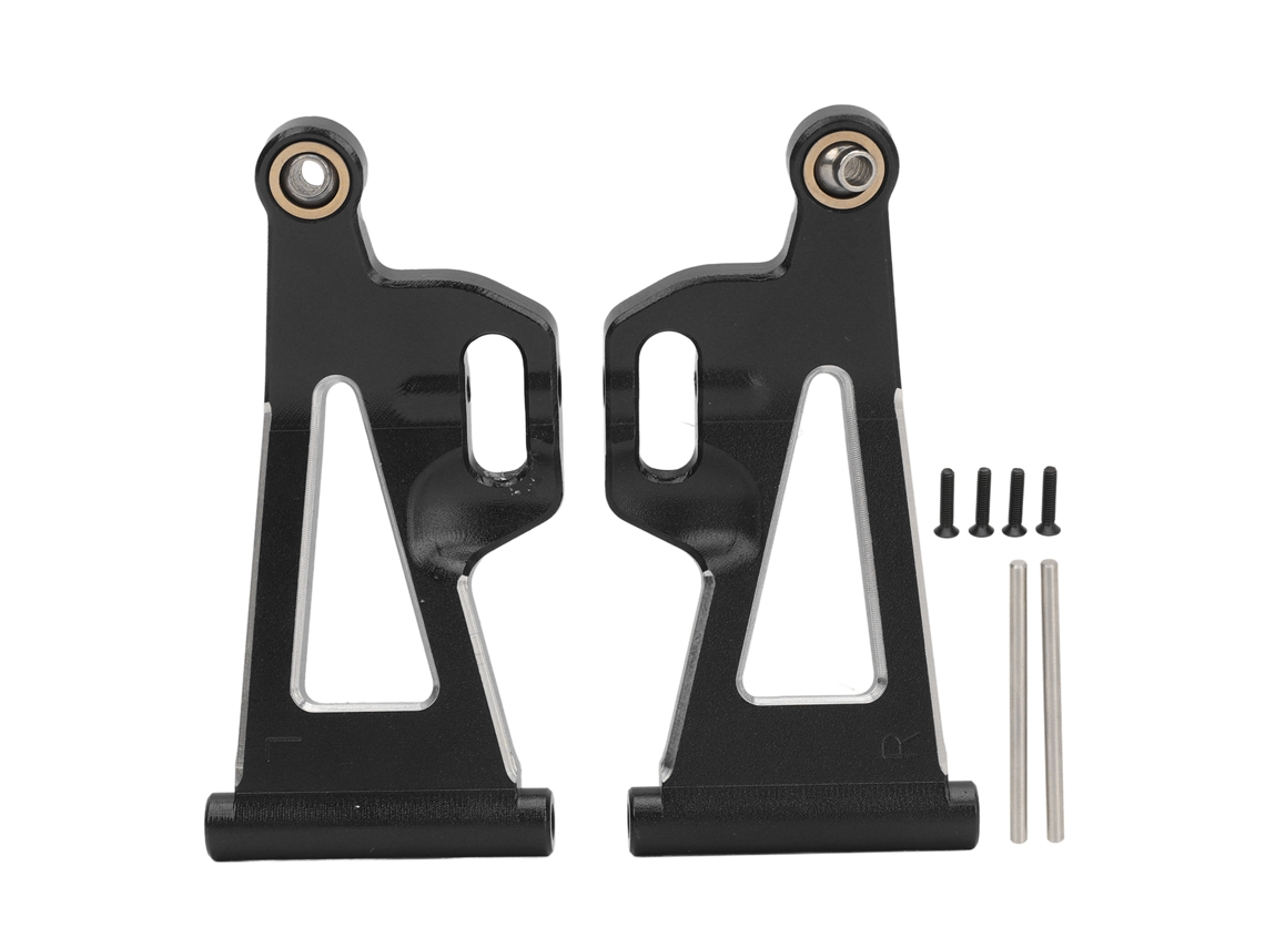 Par De Braços Inferiores Dianteiros De Suspensão De Alumínio Para Carro Rc Mjx 1/14 14210 14209 Acessórios Preto