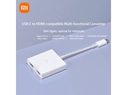 Conversor Multifuncional Xiaomi Usb c Hub Estação de Docking 4k 1080p 5gbps Xmzjqch2tm