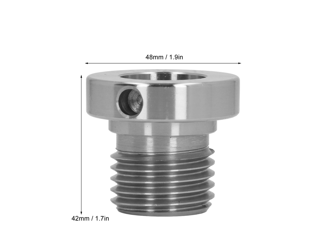 Laxiscreed Adaptador Ajustável Para Espindlade De Torno De Marcenaria Em Aço Inox