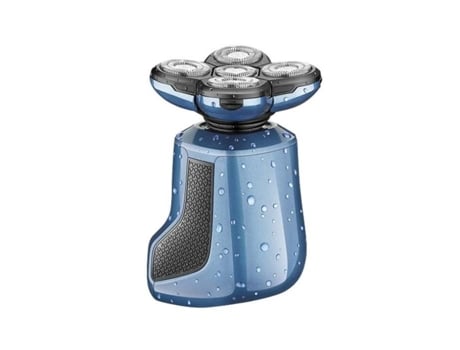 Razor Elétrico Masculino 4d Cabeça Raspada Azul Portátil Display Digital Usb Impermeável Viagem Conduzindo Clássico Presentes De Natal