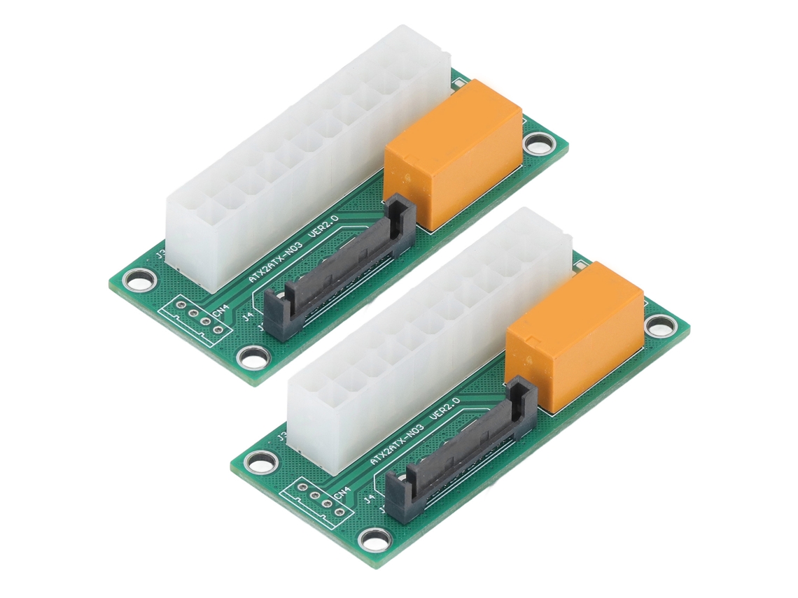 Iniciador De Sincronização De Fonte De Alimentação Dupla Adaptador Dual Psu 24 Pinos Sata Para Minerador Btc