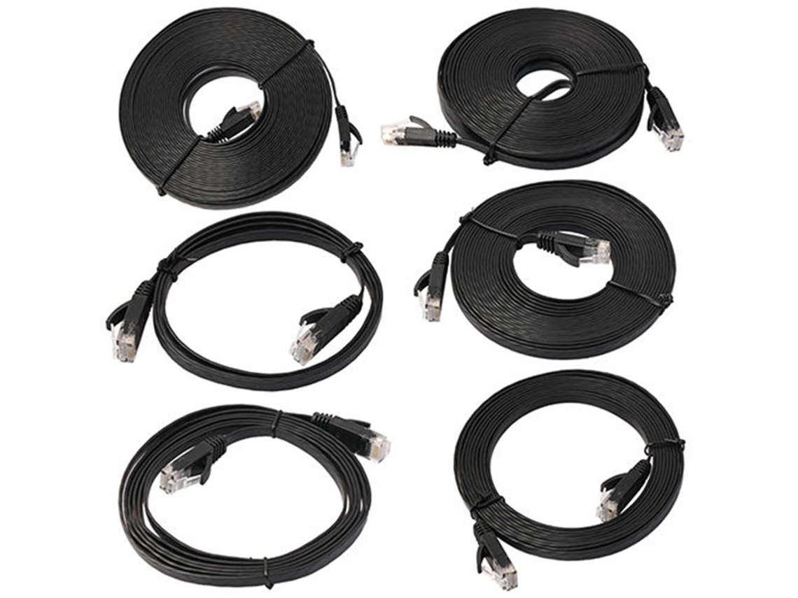 Cabo de Rede LAXISCREED Cat6 Flat de Cobre Puro