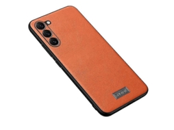 Capa De Celular Sulada À Prova De Choque, Híbrida De Tpu E Couro, Feita À Mão, Para Samsung Galaxy S23+ 5g