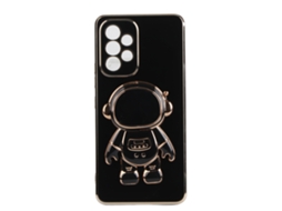 Capa de Celular Tpu Plástica com Suporte Estéreo Proteção para Samsung A53 5g Preta
