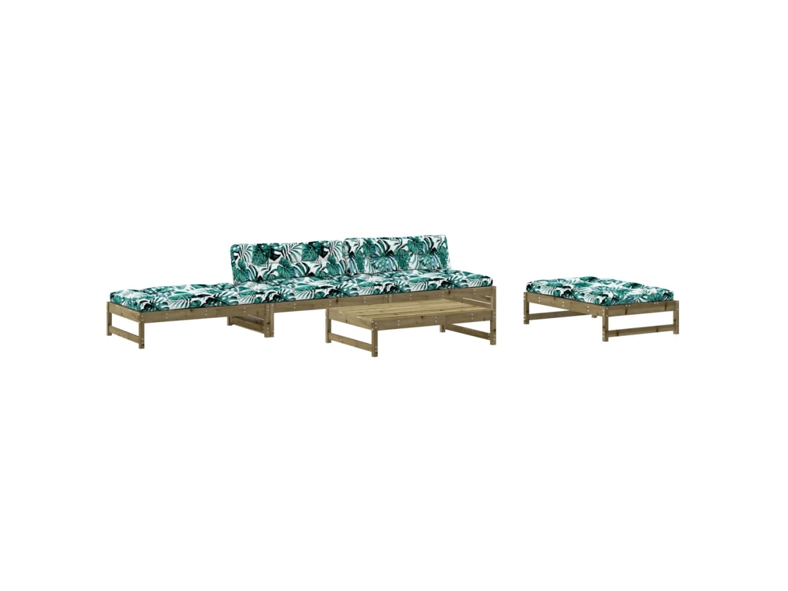 Garden Lounge Set, Garden Lounge Sets Vidaxl Marrom Madeira De Pinho Impregnada (n/a)