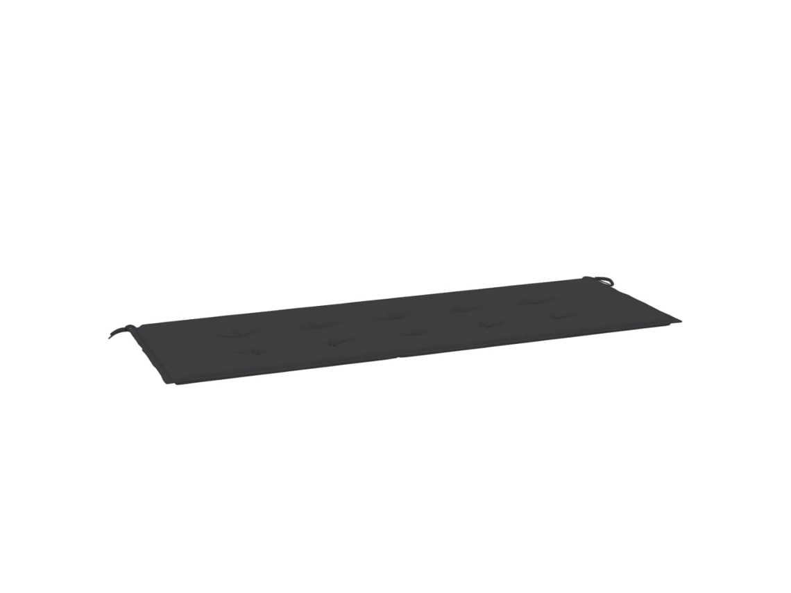 Garden Bench Cushion, Garden Bench Cushions Vidaxl Preto Tecido (150 X 50 X 3 Cm)