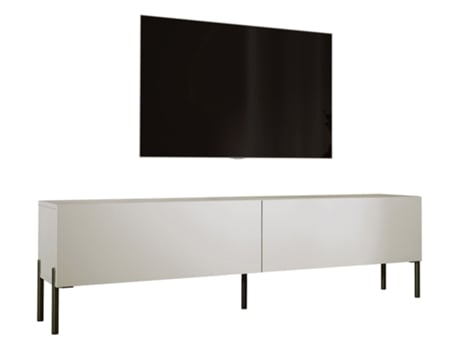 Móvel de Tv na Cor Cashmere com Pernas Retas em Preto D: L: 170 Cm A: 52 Cm D: 32 Cm 3XELIVING