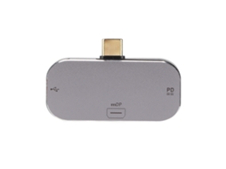 2026zentro-hub Usb C Multifuncional 3 Em 1 Com Mini Dp E 2 Portas Type C Para Windows Android Os X