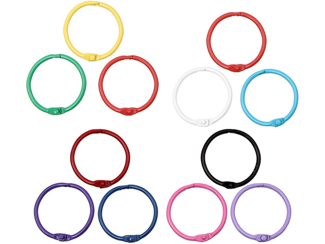 Metal Aneis Baluue Para Chaveiros E Pastas, 70 Peças Sortidas, Design Aberto E Dating, Aneis Para Chips