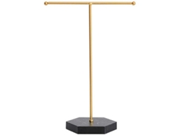 2026 soporte de Exhibición de Aretes de Metal Con Base Redonda Porta Joyería Tipo T