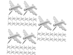 Série 3 Tachinhas De Metal Em Formato Avião, Parede, Para Placas,