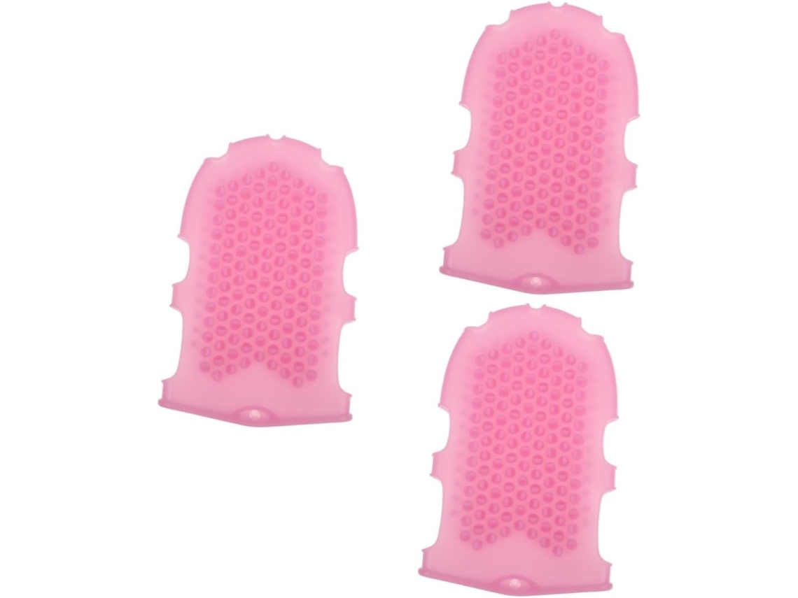 Lurelia Pack De 3 Escovas De Silicone Para Banho, Silicone Macio, Pega Ergonómica E Massagem Suave