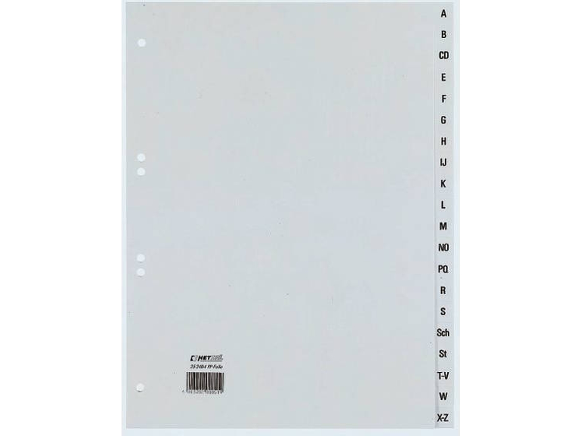 Separador REXEL 25240481 Cinzento (A4 - Polipropileno)