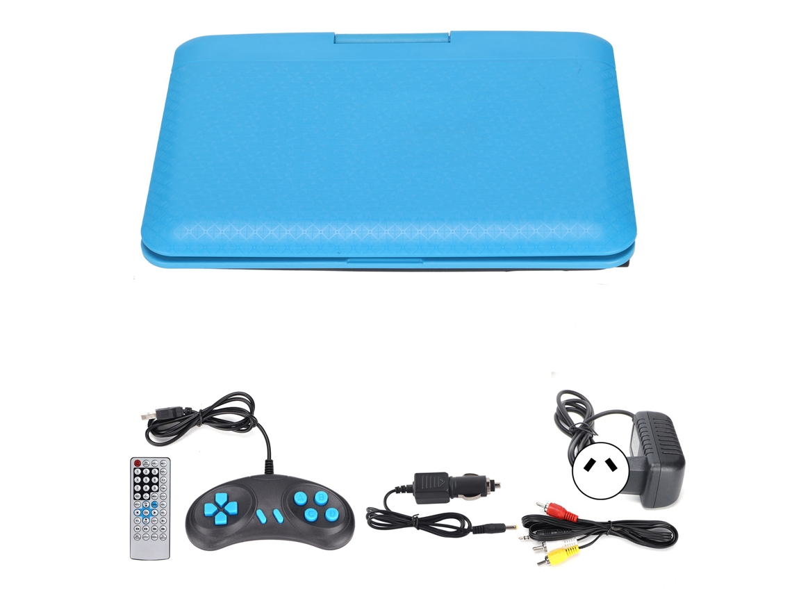 Leitor de Dvd portátil CHABERLU HD com rotação de 270°, controle remoto USB, 110-240V, plugue Au