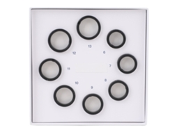 Aetheria kit Inteligente de Medição de Anéis 8 Peças Tamanhos 6 a 13 Modelos Plásticos para Saúde