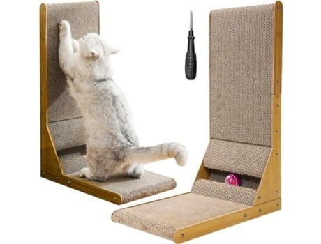 Arranhador Para Gatos Em Forma De Canto Com Bola 60x40,5x25 Cm Purlov