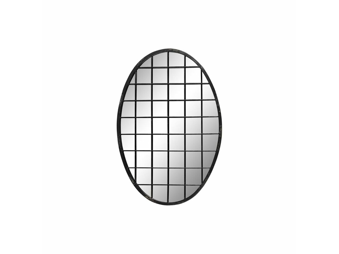 Espelho de parede DKD Home Decor Preto Metal (47,5 x 2,3 x 70 cm)