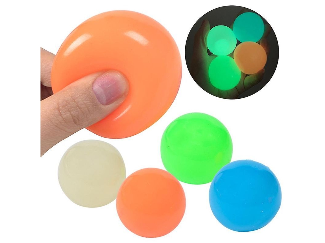 2026 4 Peças/conjunto Bolas Adesivas para Parede Quedas Lentas Brinquedo Anti estresse para Adultos e Crianças