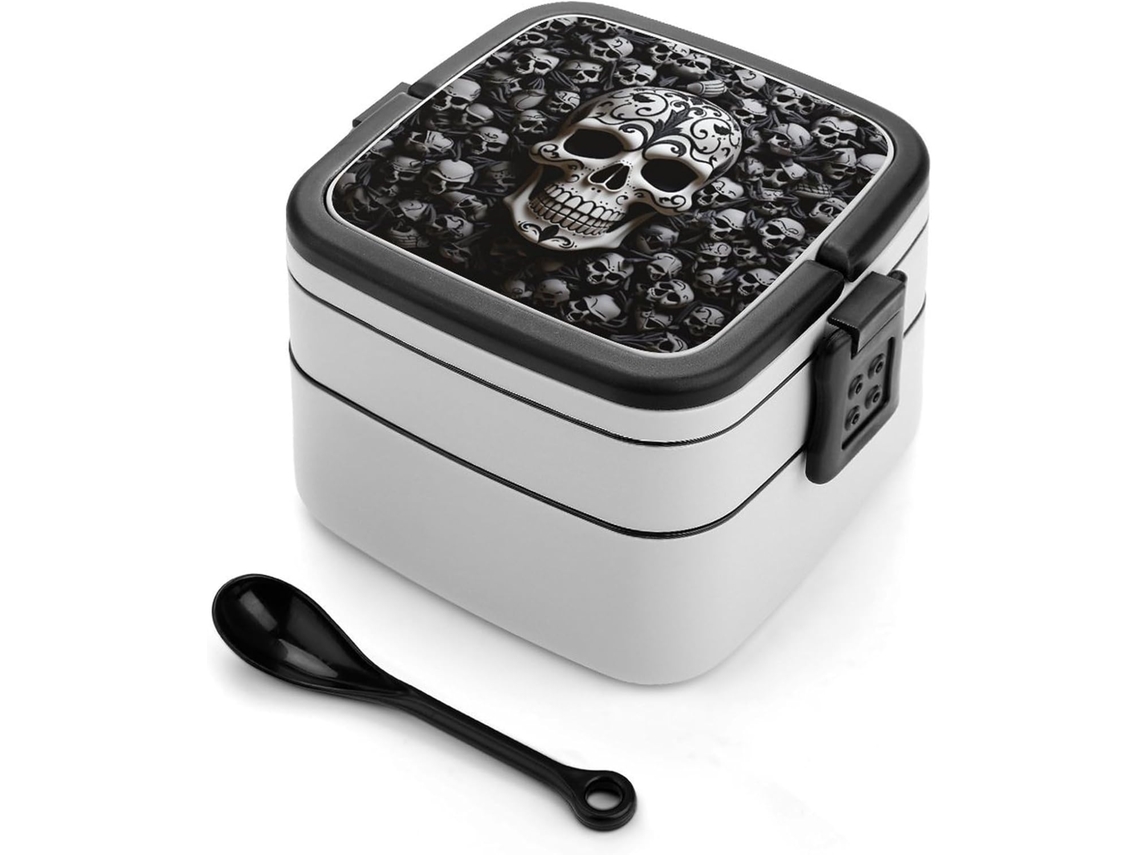 Marmita Bento De Dupla Camada Com Design Minimalista Moderno, Empilhável, À Prova De Vazamentos, Retangular, Ideal Para