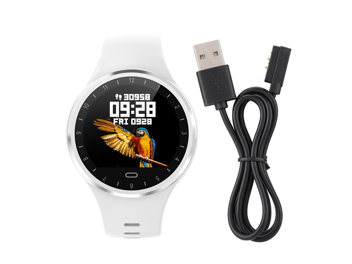 Pulseira Esportiva M8 EOOCOO à prova d'água com monitoramento cardíaco