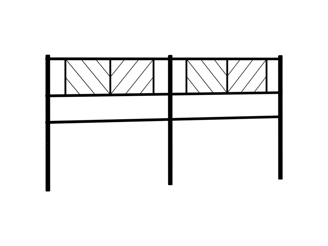 Headboard, Headboards Vidaxl Preto Aço (193 Cm)