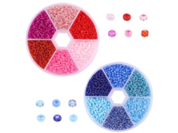Miçangas de Vidro Pequenas 7800 Peças de 2 Mm para Fazer Joias para Pulseiras Brinco Fazer Kit de Suprimentos JEDBESETZT
