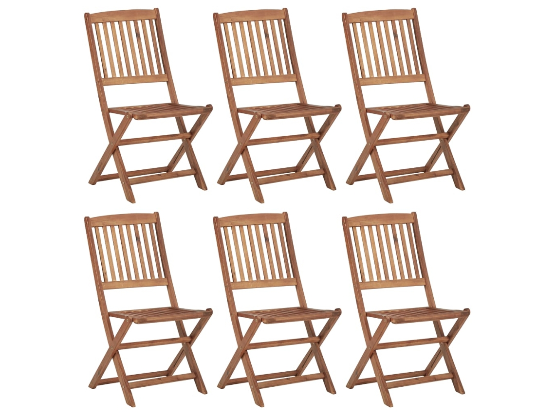 Folding Chair, Folding Chairs Vidaxl Marrom Madeira De Acácia (n/a)