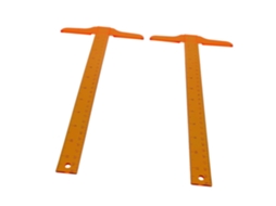 Lurelia Régua Plástica 2 Peças Com Transparente E Dupla Face Para Costura E Artesanato