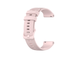 Bracelete Para Samsung Galaxy Watch (42mm) - Silicone Com Padrão Xadrez (20mm) - Rosa