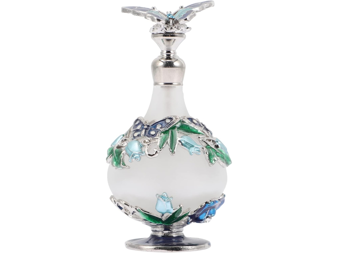 Frasco De Perfume De 25ml Em Vidro Vintage, Recarregável, Em Liga Metálica Sólida, Com Proteção Contra Luz.