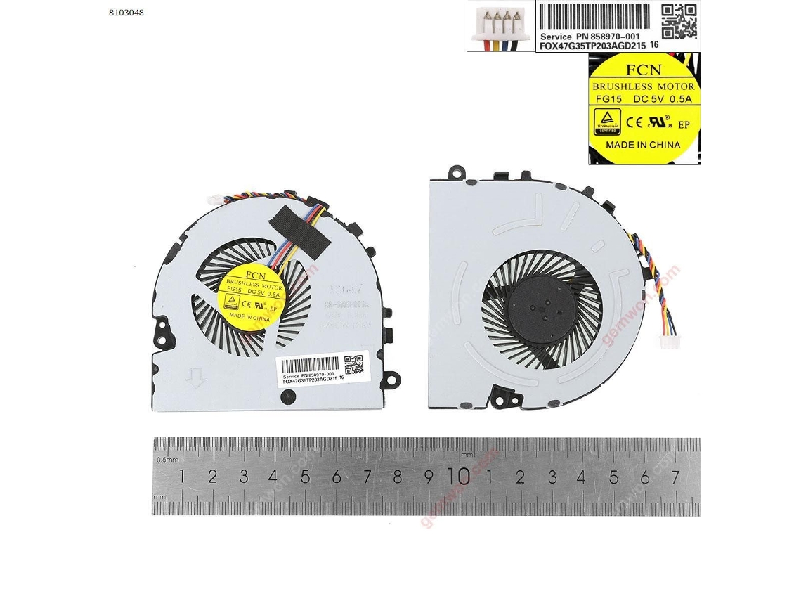 Ventilador para Notebook Hp Pavilion 15 Da 15 Da0024la Ksb05105hadz6 Compativel (Alta Cópia)