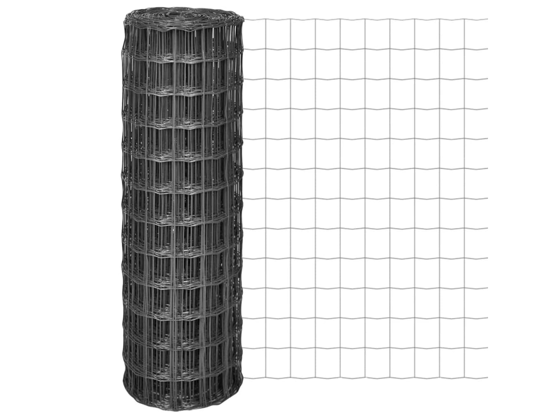 Vidaxl Cerca 10x1,2 M Aço Cinzento