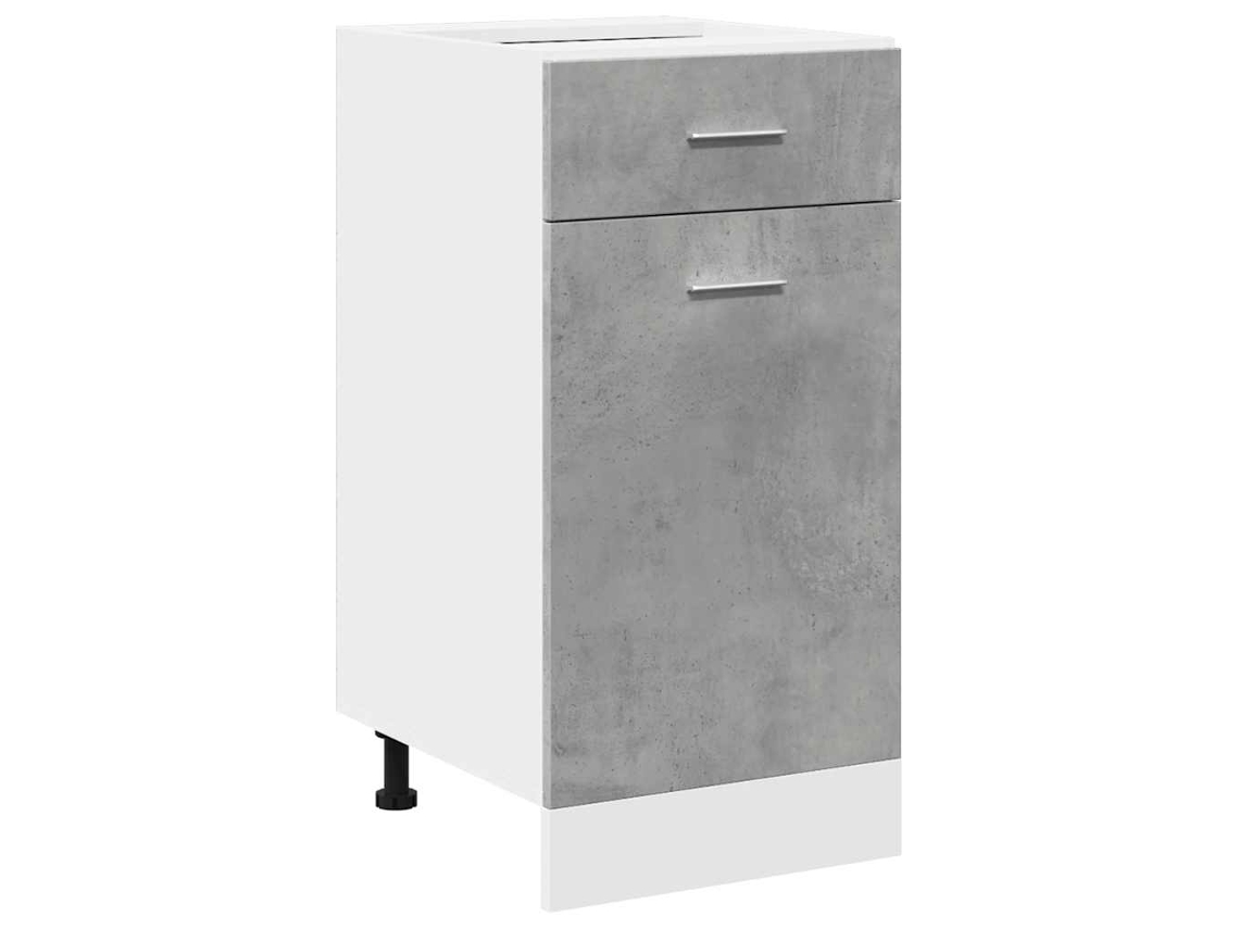 Drawer Bottom Cabinet, Drawer Bottom Cabinets Vidaxl Cinzeto Madeira Processada (n/a)