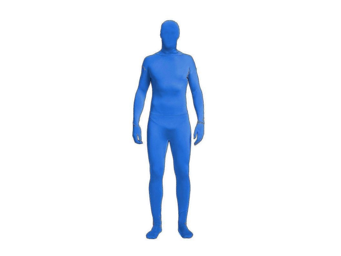 Macacão De Corpo Inteiro Esticado Com Zíper Costas, 11 Cores, Ideal Para Festas De Halloween E Eventos Divertidos Azul