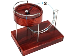 Kinetic Art Perpétuel Ornamentos Art Motion Inertiels Métal Saut Automatique Table Jouet Grain De Bois