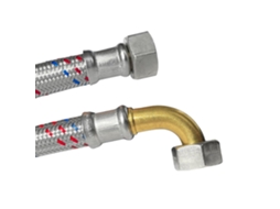 Tubo flexível de aço inoxidável 1/2 DN13 com certificação DVGW e tubo de silicone Klasebo