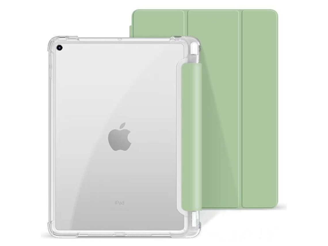 Elysve Caneta Stylus Capa 2024 Ipad Pro 11 Polegadas, Com Suporte Caneta, Transparente Verde Claro