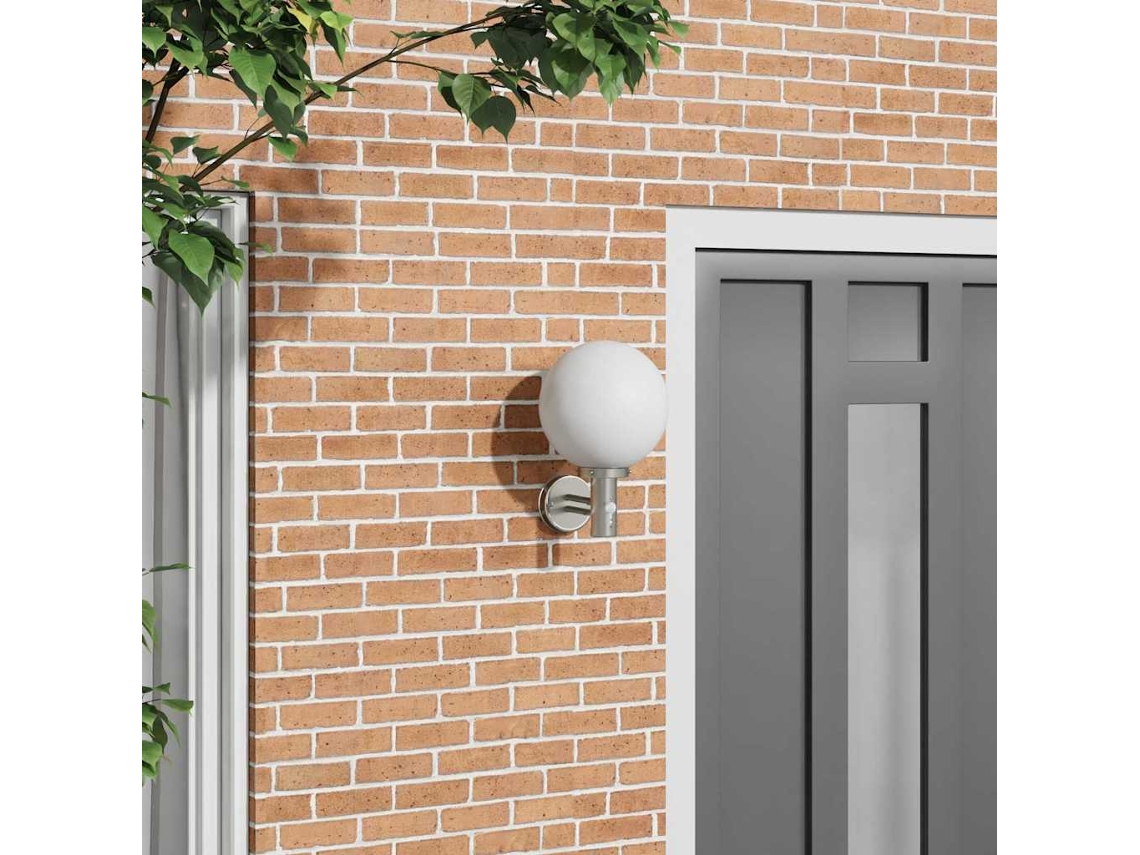 Vidaxl Luz De Parede Para Exterior Prateado 28 X 25 X 38 Cm