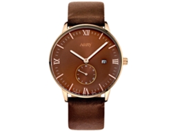 Reloj De Pulsera Analógico De Acero Inoxidable Con Movimiento De Cuarzo Para Hombre Café