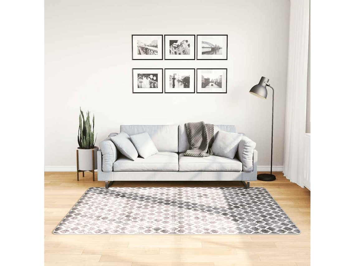 Vidaxl Tapete Lavável 120x180 Cm Multicor