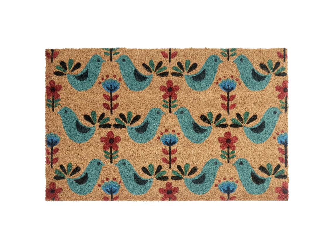 Felpudo Beliani Tanana De Fibra De Coco Multicolor 50x80