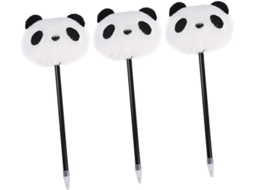 Conjunto De 3 Canetas Esferográficas Panda Ergonômicas - Acessórios