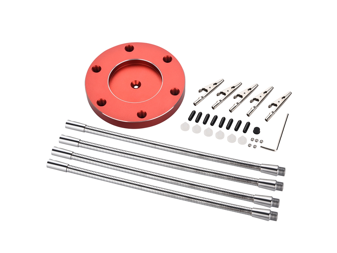 Base De Estación De Soldadura Com 4 Braços Auxiliares Ferramenta De Fixação Pcb (vermelho)